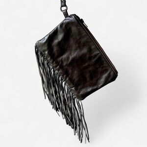 Western Boho Fringe Wristlet/ Clutch Purse